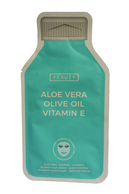 YEAUTY Tuchmaske Aloe Vera Olive Oil +Vitamin E Intensive Feuchtigkeit - 1 Stück