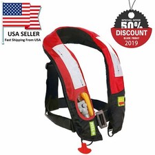 A/M-33 Automatic  Manual Inflatable Life Jacket Lifevest PFD Premium Quality