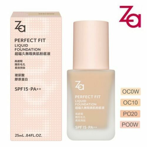 SHISEIDO ZA Perfect Fit Liquid Foundation SPF15 PA++ 25ml - Picture 1 of 6