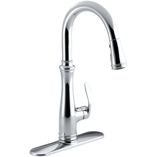 Kohler K 560 Cp Bellera Pull Down Kitchen Faucet Polished Chrome