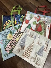 TJ Maxx / Home Goods reusable shopping bag bulk of 4 total 