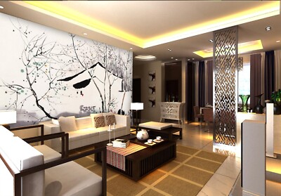 3D Branches House ZHUA48761 Wallpaper Wall Murals Removable Self-adhesive Ann