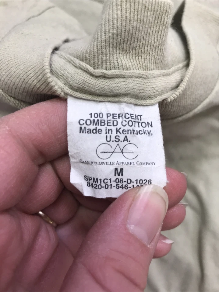 Camisas DLA Troop Support By Skilcraft para hombre medio bronceado arena militar manga corta Foto 3 de 4