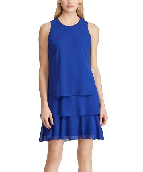 Lauren ralph lauren best sale tiered overlay dress