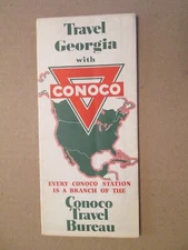 Conoco Road Map of Georgia 1941