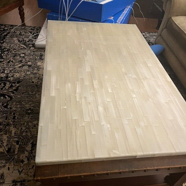 36x22 Inch Selenite Table Top for Coffee and Center Tables