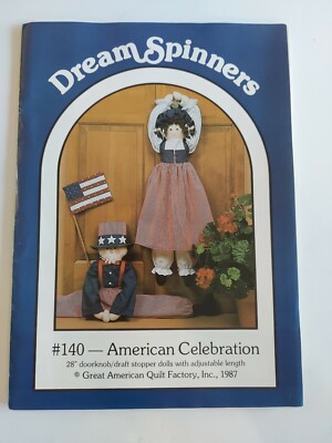 1987 Dream Spinners #140 American Celebration 28'' Doorknob Draft Stopper Dolls