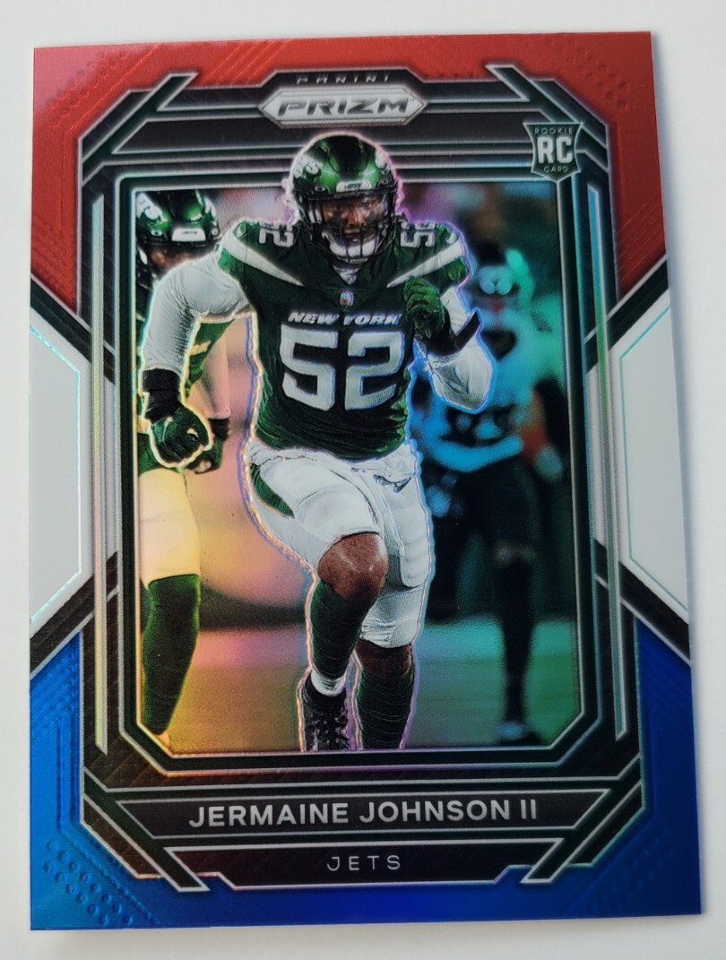 2022 Panini Prizm Jermaine Johnson II New York Jets Red White Blue Prizm #375 RC