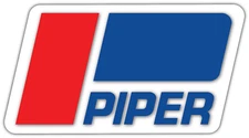 Piper Aircraft Airplane Pilot Jet Logo Vinyl Sticker Decal Car Bumper Window