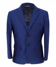 Boys Tailored Fit Suit Parliament Blue Formal Wedding Pageboy Set