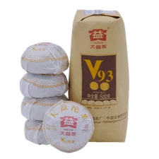 TAETEA 2018 Chinese Yunnan Dayi Ripe Pu'er Tuo Tea V93 Shu Puer Tuocha 100g