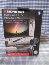 Monster HDTV Wireless Headset Kit with Bluetooth Store Display FREE SHIPPING.