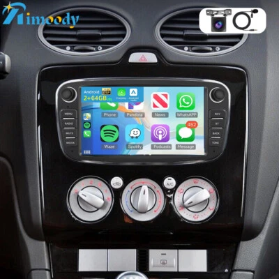 Für Ford Focus MK2 MK II 2008-2011 Android 15 Autoradio Carplay GPS Navi +Kamera - Bild 1 von 4
