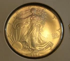 1994 $1 American Silver Eagle .999 1 Oz, Second Lowest Mintage FROSTY BU