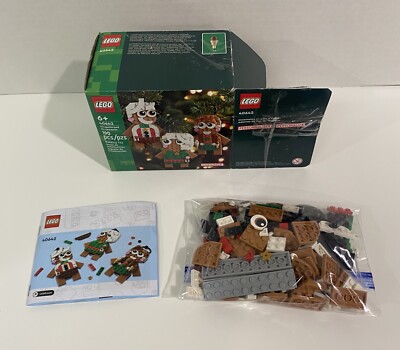 Lego 40642 Christmas Gingerbread Ornaments Complete with box & Instructions 