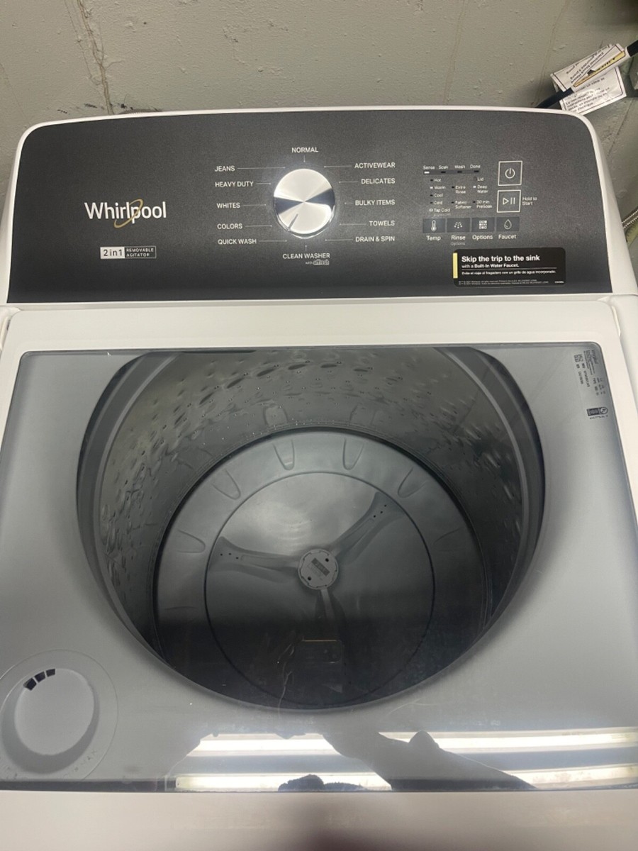 Open Box White Whirlpool 2n1 Removable Agitator Washing Machine | eBay