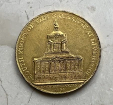 1796 Manchester Infirmary & Lunatic Hospital Gilt Medal