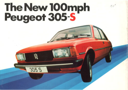 Catalogue brochure prospekt Peugeot 305 S 1981 UK - Photo 1/1