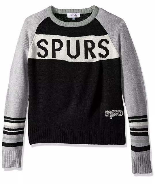 Touch By Alyssa Milano San Antonio Spurs Womenâs Medium Team Spirit Sweater Knit | eBay