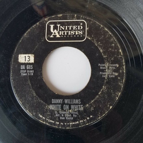 Danny Williams: White On White / The Comedy Is Ended / 45 Music Programming Q - 第 1/5 張圖片