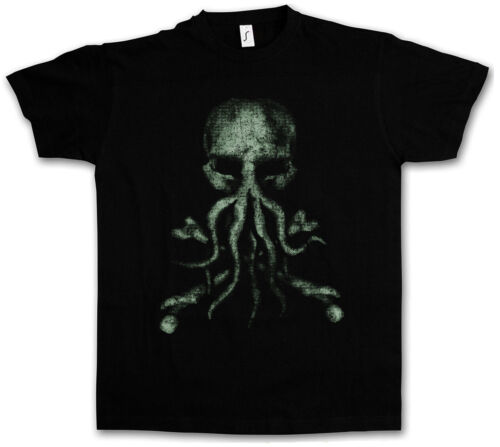 T-shirt CTHULHU BONES Wars Horror Arkham H.P. Miskatonic Lovecraft Dunwich - Photo 1/1
