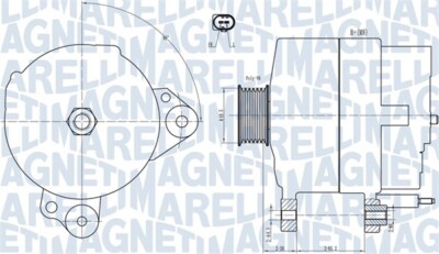 Magneti Marelli 063731817010 Generator for Audi Seat Skoda VW
