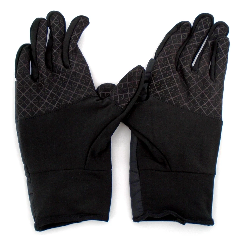 Guantes acolchados Nike para mujer grandes ligeros para correr negros/blancos Foto 2 de 4