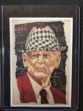 Alabama Crimson Tide Bear Bryant Sketch Card STICKER Print Artist Tony Keaton
