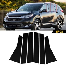 Fit Honda 2017-2022 CR-V 6Pc Chrome Pillar Post Stainless Steel Trim Door Cover