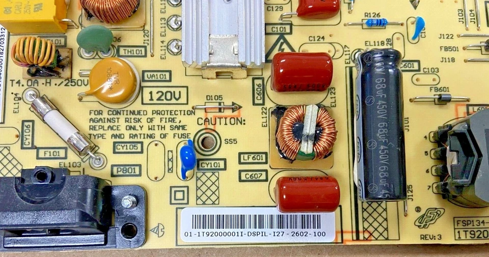 Placa de fuente de alimentación Toshiba 1T92000001I  Foto 2 de 3