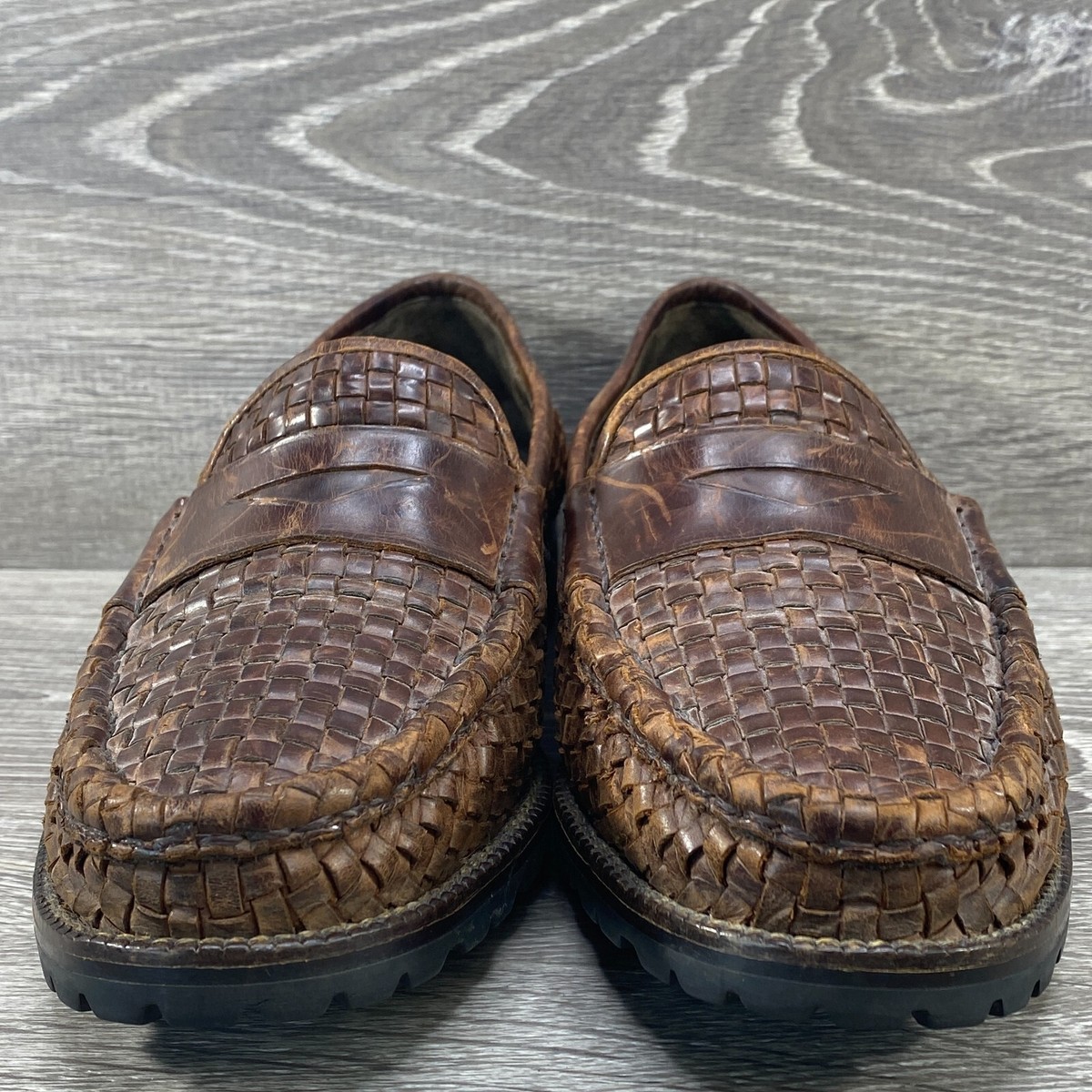 Cole Haan Penny Loafers Mens 10.5 M Brown Leather Moc Toe Slip On E07 01462 Good Cole Haan Men main image 3