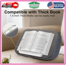 Book Stand Comfortable with Pillow Pad for Hand Free Reading in Bed Lap Holder