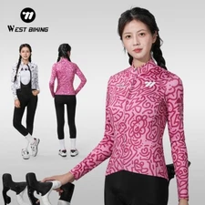 WEST BIKING Windproof Jacket Thermal Fleece Bike Jersey Autumn Winter Coat