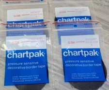 Graphic Chart Tape 3pt x648"" Roll X4 Matte Black G3m