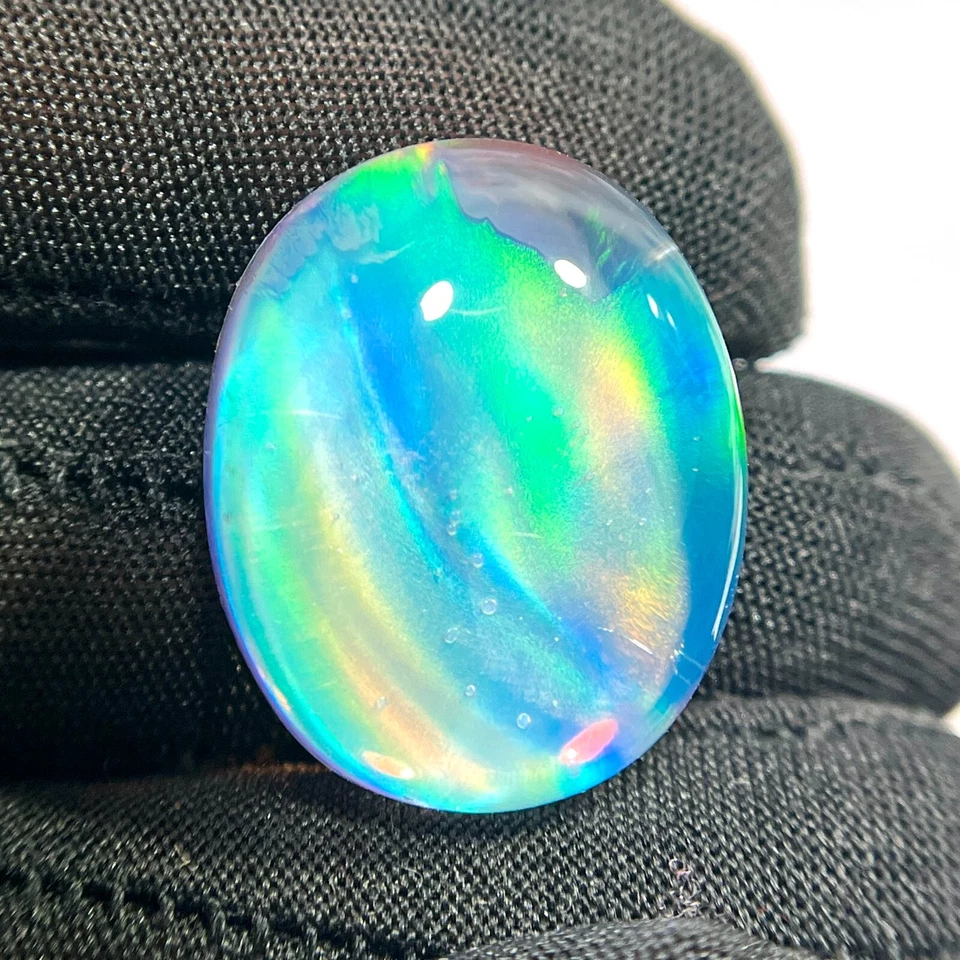 39.30 Cts Aurora Opal Doublet Aurora Fire Opal Cabochon Oval Gemstone 25x20 mm - Image 3 of 4