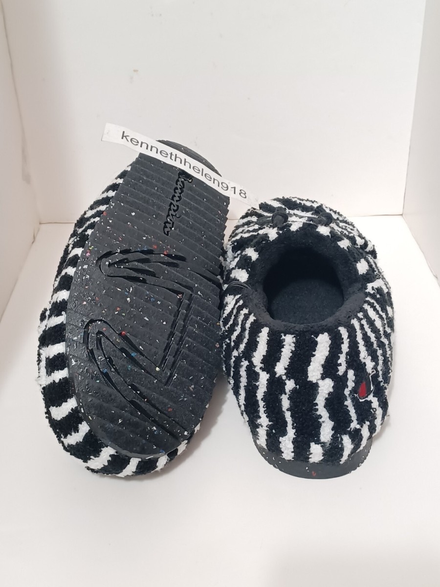 NEW CHAMPION UNIVERSITY WAVES SLIPPERS BLACK WHITE MENS SIZE  display picture 2