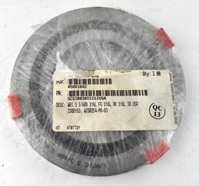 Lamons 3 3/600 316L Pipe Gasket Lot Of 3