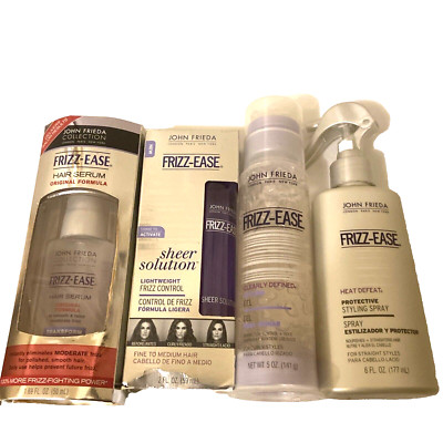 John Frieda All 4 Styling Spray + Gel+ Frizz Control +Frizz Fighting Power New