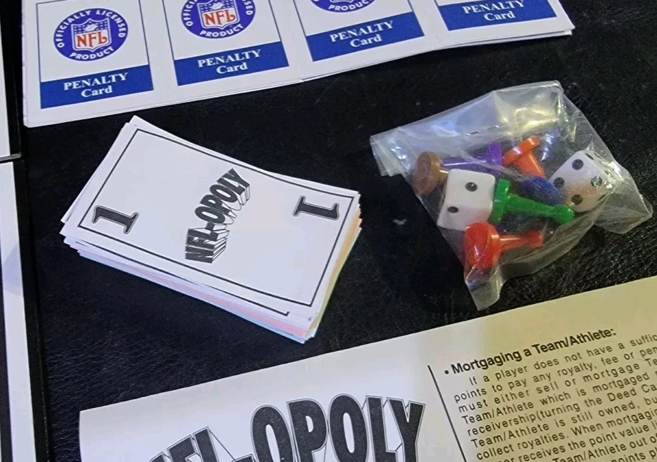 老式 1994 年 NFL-OPOLY 冠军比赛全新开箱未切割/密封件  — 第 3/4 张图片