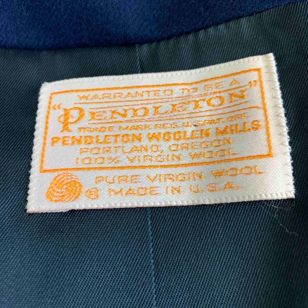 Pendleton Womens One Button Blazer Blue Notch Lap… - image 3