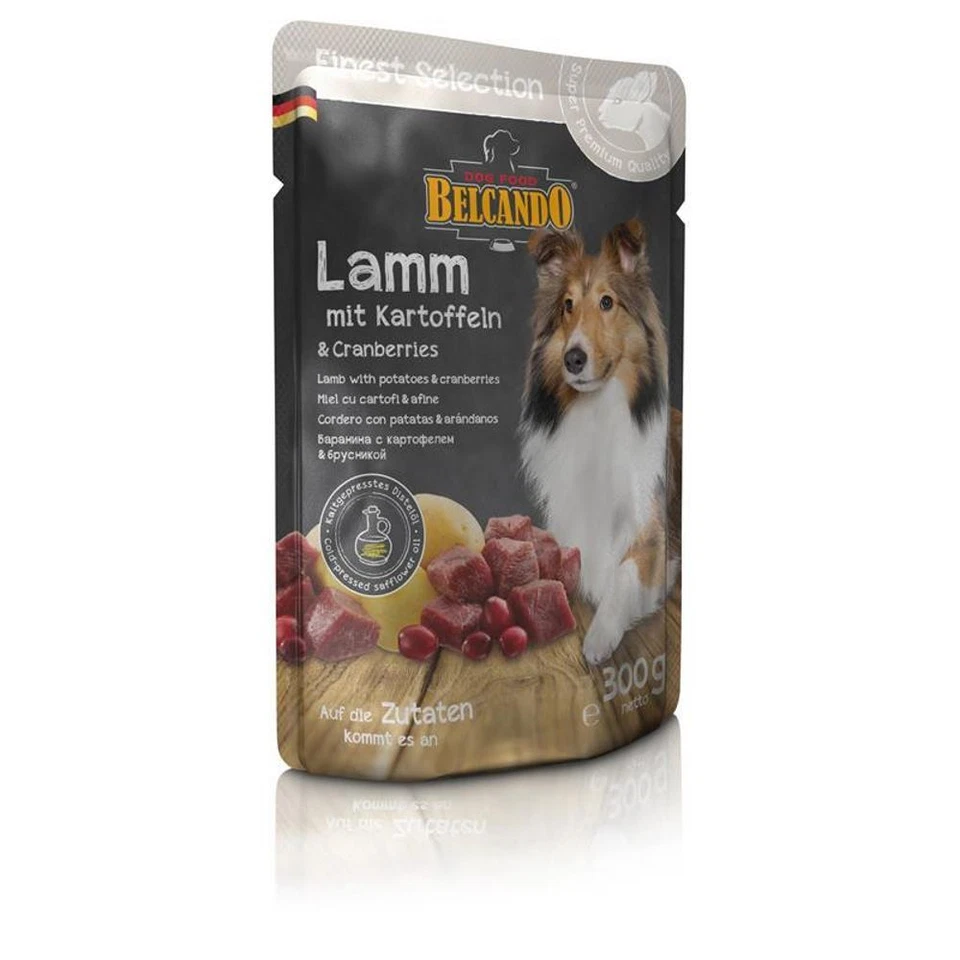Belcando 6 x 300g Lamm und Kartoffel mit Cranberries Hundefutter Frischebeutel - Bild 2 von 2