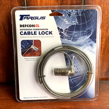 TARGUS DEFCON CL NOTEBOOK COMPUTER CABLE LOCK GALVANIZED STEEL PA410C
