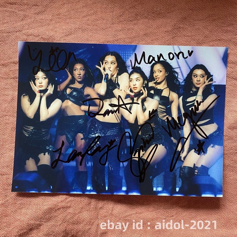 KATSEYE Autographed Signed Photo POP Collection Collectibles 5*7