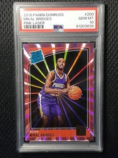 2018 Panini Donruss MIKAL BRIDGES Pink Laser /79 RC ROOKIE PSA 10