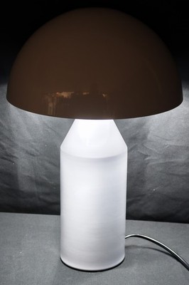 Atollo Style Vico Magistretti Oluce - Space Age Style Steel Table Lamp