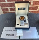 1979 Vtg Seiko Mens Diver Watch Orange Dial & Pepsi Bezel 7123-823H NICE Conditi