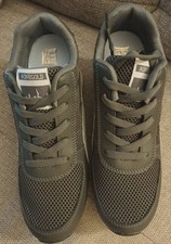 AONEGOLD Herren Sneaker Low Top Schwarz/Grau EU 41 Schnürung atmungsaktiv