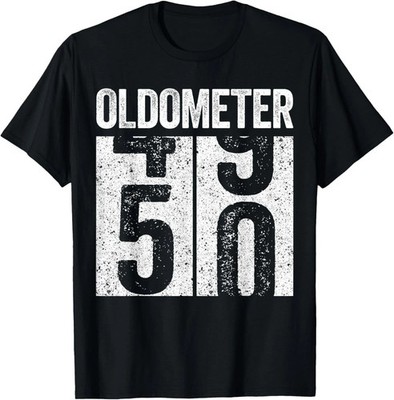 Oldometer 50 Shirt Men Women 50th Birthday T-Shirt Gift Unisex T-Shirt