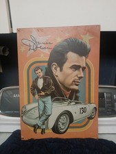 ​Vintage James Dean Tin Sign Porsche 550 Spyder Little Bastard 130 Man Cave Deco