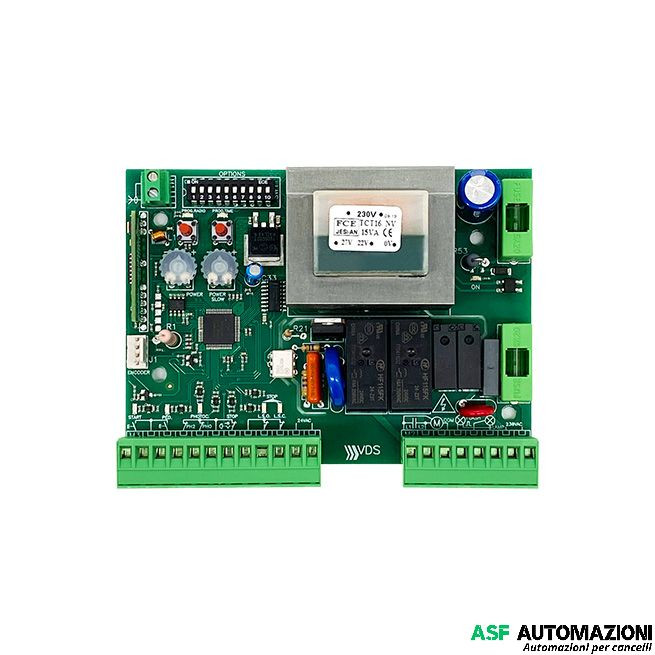 CENTRALINA DI COMANDO 230V  VDS  E102  PER CANCELLO SCORREVOLE 1 ANTA E MOTORE M